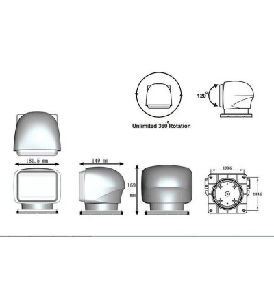 Projecteur recherche a télécommande