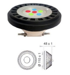 Ampoule PAR36  10W Multi GEN 3