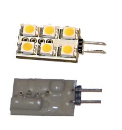 G4 carré 6 leds pin horizontal