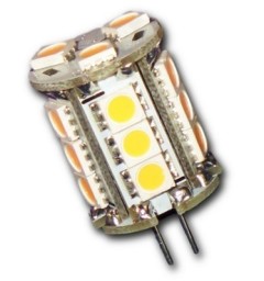 G4 cylindrique 360° 18 leds 5050 pin horizontal