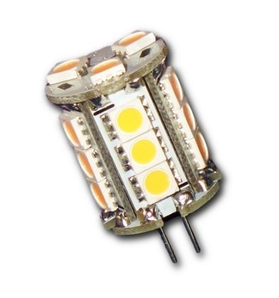 G4 cylindrique 360° 18 leds 5050 pin horizontal